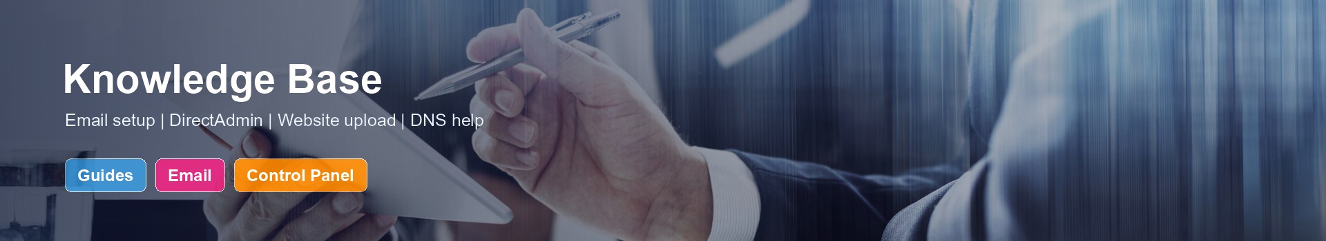 Knowledge base banner